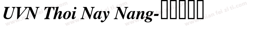 UVN Thoi Nay Nang字体转换